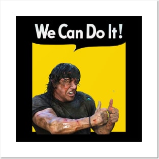 We can do it! stallone Posters and Art